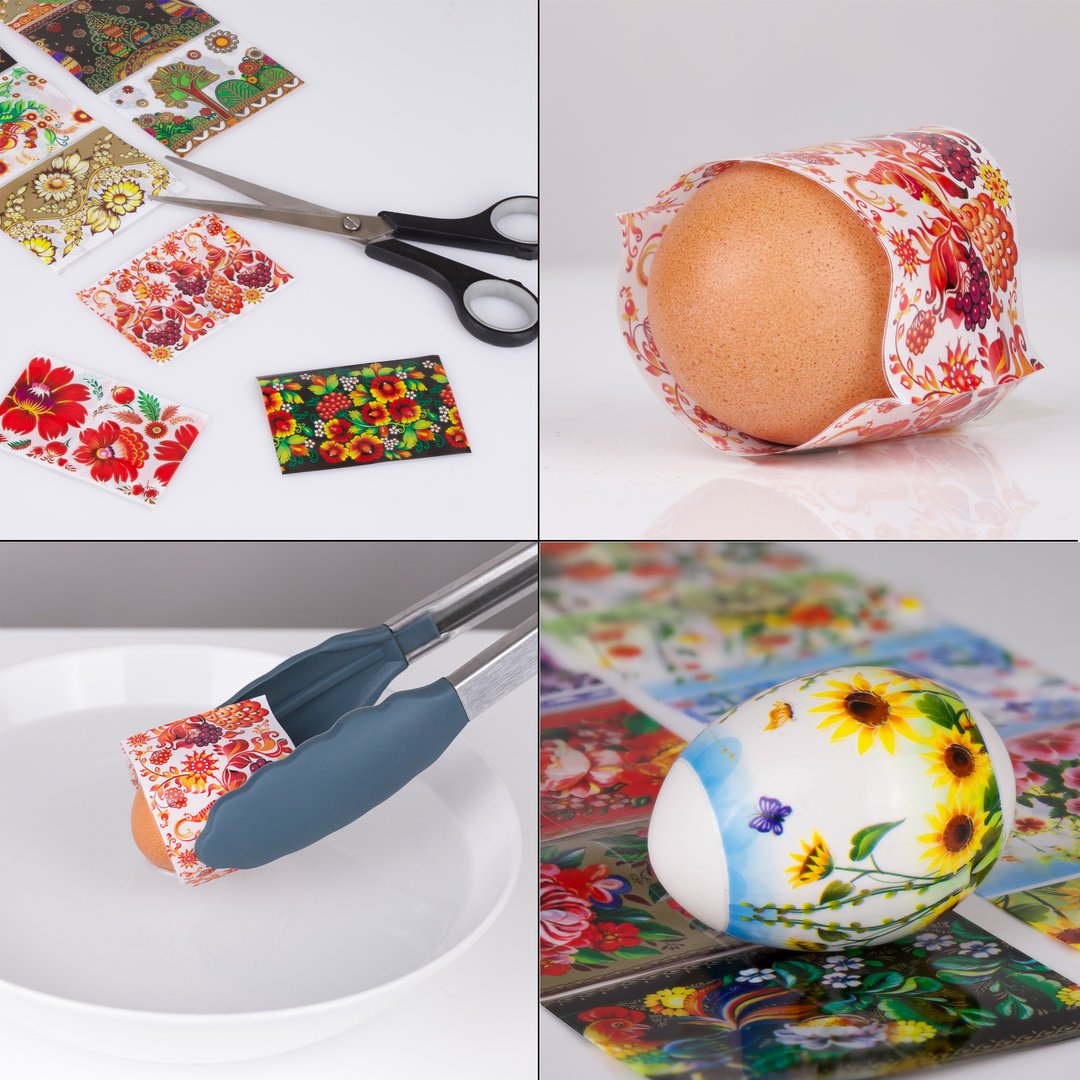 Nr.1 reicht für 7 Eier Ostereier Schrumpffolie Traditionelle Ostern Gemälde Ukrainisches-Kunsthandwerk
