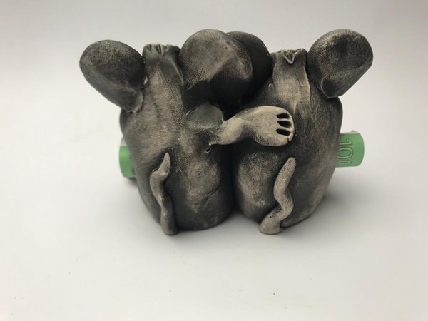 Geldverschenker Keramik Mäuse