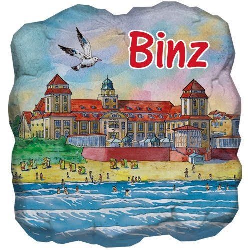 Kühlschrankmagnet Binz / Strand-und Meerblick