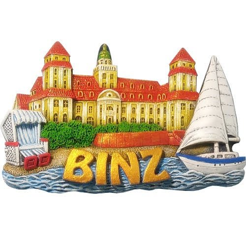 Kühlschrankmagnet Binz / Strand-und Meerblick