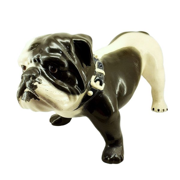Figur "Bulldog Englisch" gefärbt, 37 x26cm, Ton, Keramik