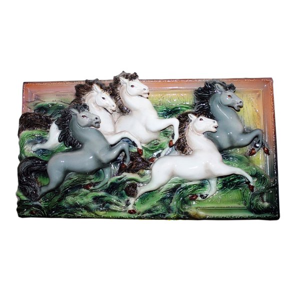 Gemälde "Pferde" 60 * 40 cm Ton, Keramik
